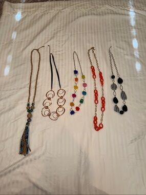 Fashion Jewelry Multicolor, Red & Black Women's Necklace Set